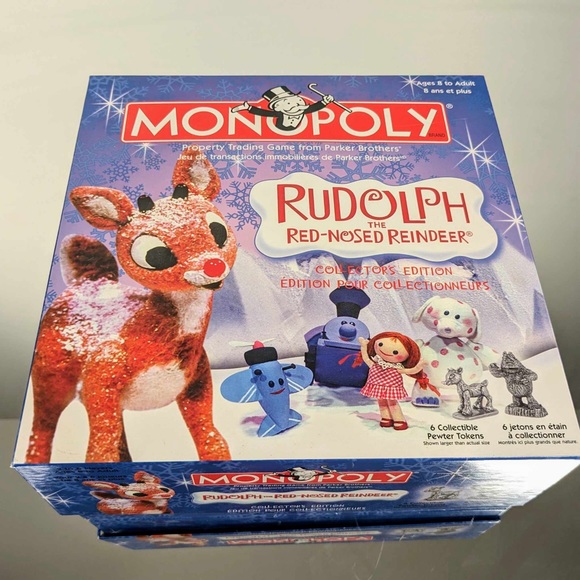 Rudolph the Red-Nosed Reindeer Monopoly Collector's Edition Board Game - Picture 2 of 2